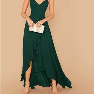 Shein Emerald Green Bridesmaid Dress Size Medium